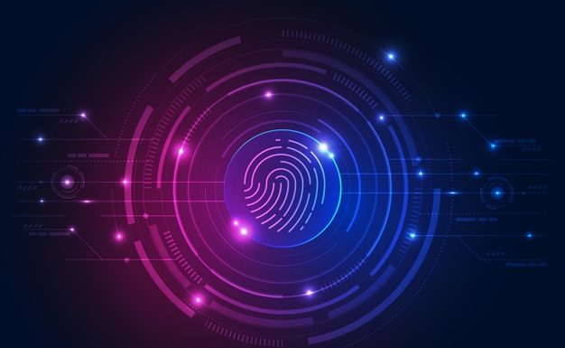 neon fingerprint modern background 23 2148356761